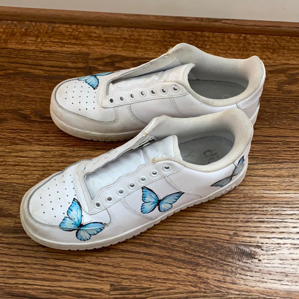 Drip Creationz Customized White Shoes for Women